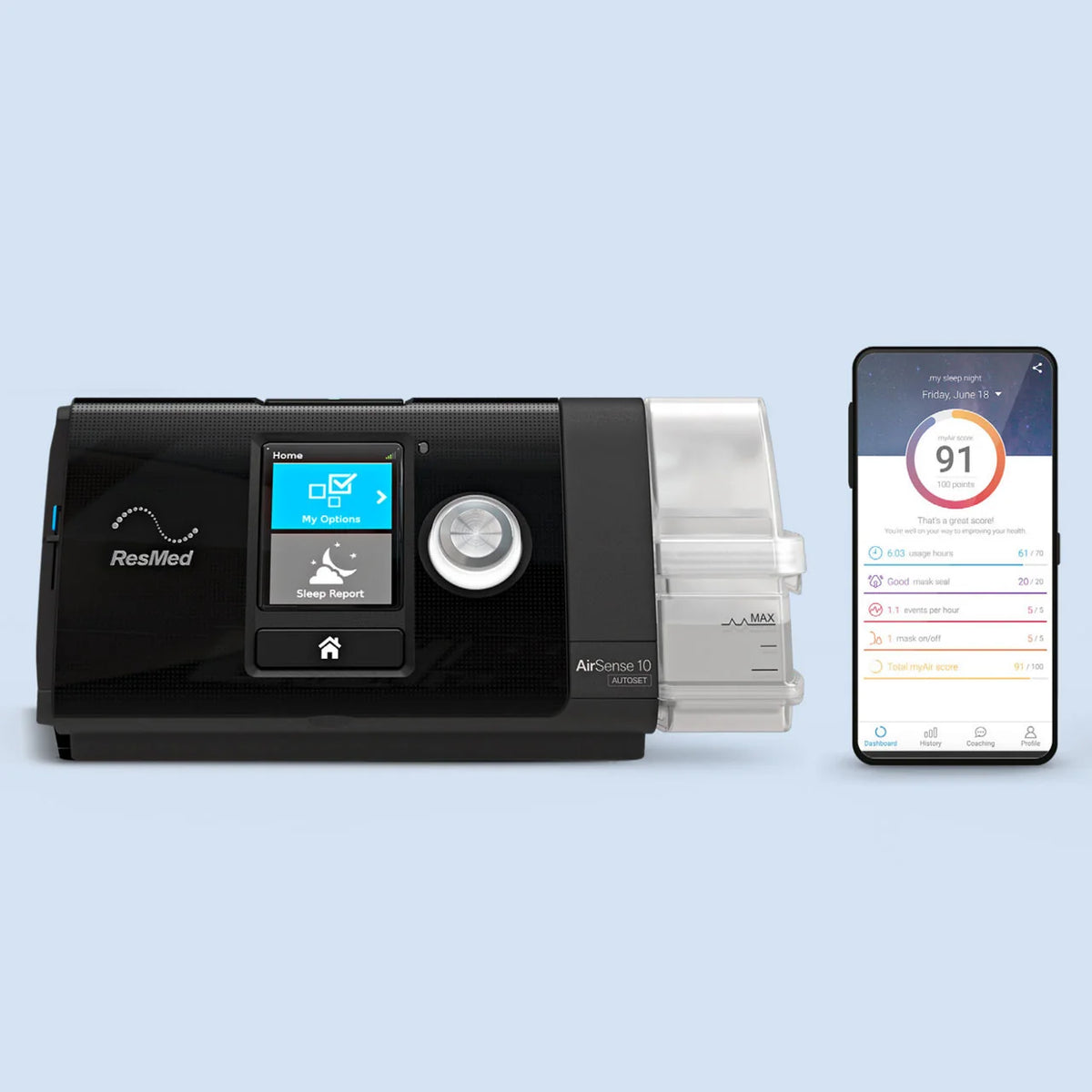 ResMed AirSense 10 AutoSet 4G CPAP Therapy Machine